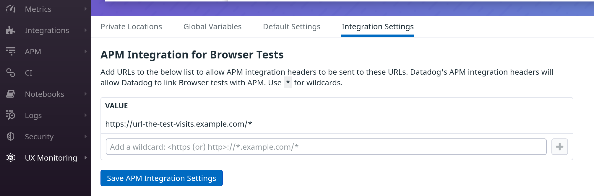 Browser Test URLs